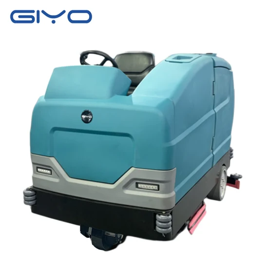 Industrial Ride on Tile Floor Scrubber Self-Propelled Multifunction 400L Automatic Cleaning Machine